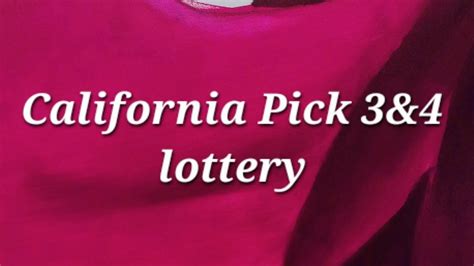 california pick 3